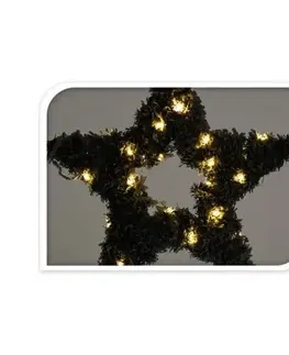 Vianočná LED hviezda zelená, 4 x 37 cm