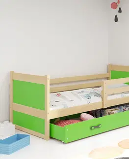 BMS Detská posteľ RICO 1 | borovica 90 x 200 cm Farba: Biela