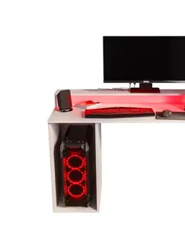 ArtAbiks Písací stolík GAMER 2 | 107 cm Farba: Biela