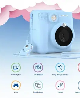LAMAX InstaKid1 detský fotoaparát, modrá