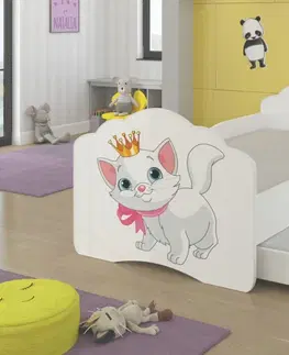 ArtAdrk Detská posteľ CASIMO II | s prístelkou Prevedenie: Mačička