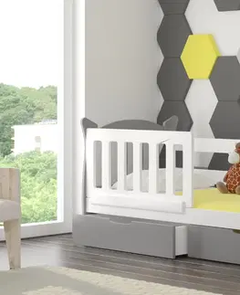 ArtAdrk Detská posteľ LENA Farba: Biela / oranžová