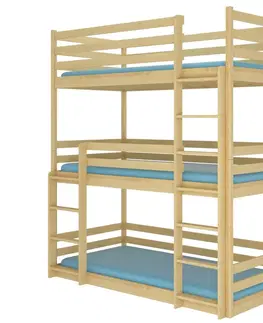 ArtAdrk Poschodová posteľ TEDRO | 80 x 180 cm Farba: Biela