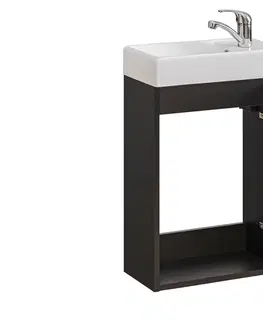 ArtCom Kúpeľňový komplet XILO U40/1 s umývadlom | black/dub wotan