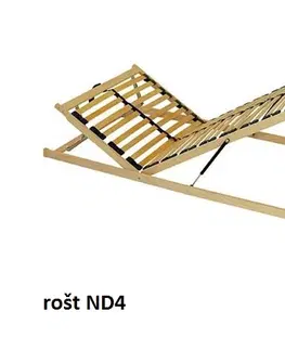 New Design  Manželská posteľ CASSA 180 | ND4 Varianta: s roštom ND4 / s matracom BAZI