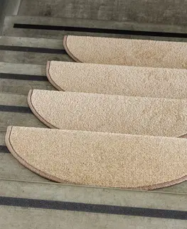 Vopi Kobercové nášľapy na schody Eton 24 x 65 cm - Béžová