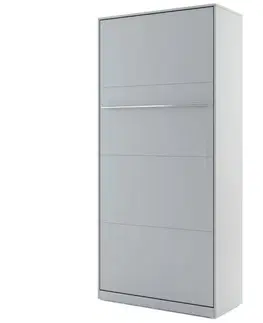 Dig-net nábytok Sklápacia posteľ Lenart CONCEPT PRO CP-03 | 90 x 200 cm Farba: biely lesk / biela