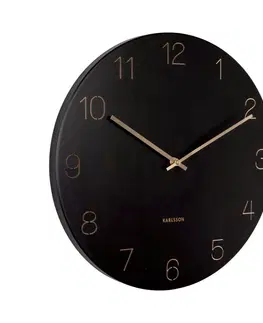 Karlsson 5762BK dizajnové nástenné hodiny, pr. 40 cm