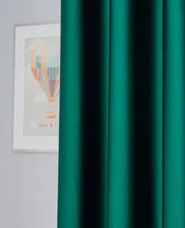 4Home Zatemňovací záves Dublin tmavozelená, 150 x 250 cm