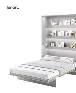 Dig-net nábytok Sklápacia posteľ Lenart BED CONCEPT BC-01 | 140 x 200 cm Farba: Sivá