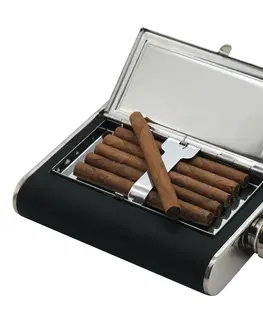 Cattara Fľaša ploskačka s puzdrom na cigary. 175 ml