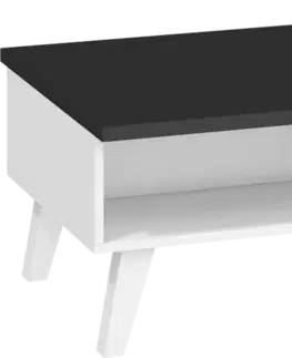 ARTBm Konferenčný stolík NORDIS-07 | 2D Farba: craft tobaco/biely