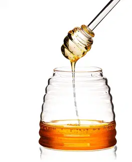 4Home Sklenená dóza na med Honey