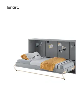 Dig-net nábytok Sklápacia posteľ Lenart CONCEPT PRO CP-06 | 90 x 200 cm Farba: Biela