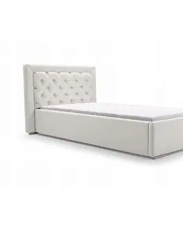 ArtIdz Čalúnená jednolôžková posteľ DANIELLE | 90 x 200 cm Farba: Sivá Velva 15