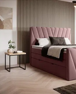 ArtElta Manželská posteľ CANDICE Boxspring | 160 x 200 cm Farba: Savoi 38