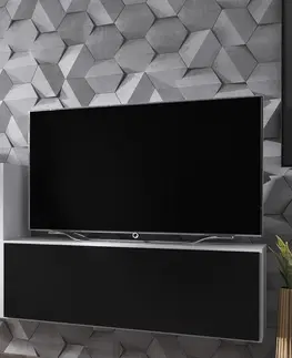 ArtCam TV stolík ROCO RO-1 roco: korpus antracyt mat / okraj antracyt mat / dvierka dub wotan mat
