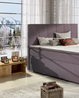 ArtElta Manželská posteľ BOLERO Boxspring | 160x200 cm Bolero rozmer: 160x200 cm, Bolero farba: Soft 11