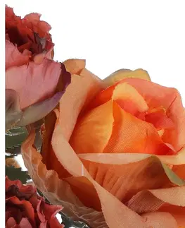 Ruže v pugete, oranžová, 26 x 36 cm