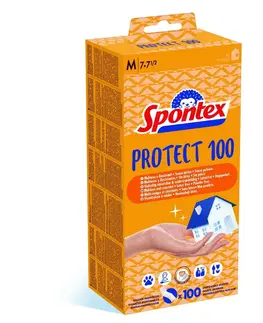 Spontex Protect jednorazové vinylové rukavice veľ. M, 100 ks