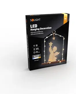 Solight LED závesná dekorácia Anjel, 20x LED, 2xAA