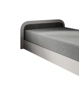 ArtElta Jednolôžková posteľ PARYS sivá | 80 x 190 cm Farba: Pravá / Sawana 05