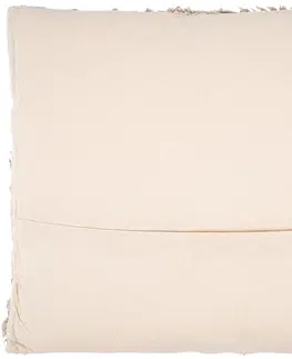 Dekoračný bavlnený vankúšik oranžový vzor, 45 x 45 cm
