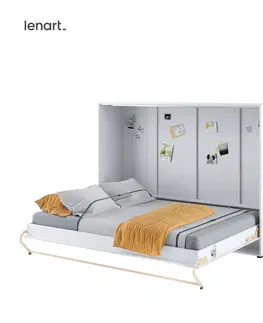 Dig-net nábytok Sklápacia posteľ Lenart CONCEPT PRO CP-04 | 140 x 200 cm Farba: Sivá