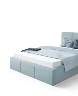 FDM Čalúnená manželská posteľ FRESIA | 180 x 200 cm Farba: Modrá