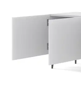 ARTBm Tv stolík RAVENNA B 4D 200  | biela matná Prevedenie: Biela matná / zlatá podnož