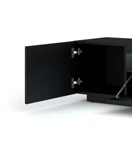 ARTBm TV stolík AURA 200 | čierny mat Variant: s LED osvetlením
