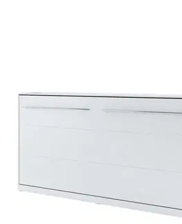 Dig-net nábytok Sklápacia posteľ CONCEPT PRO CP-06 | 90 x 200 cm Farba: biely lesk / biela