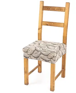 4Home Napínací poťah na sedák na stoličku Comfort Plus Nature, 40 - 50 cm, sada 2 ks