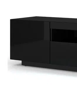 ARTBm TV stolík AURA 200 | čierny lesk Variant: bez LED osvetlenia