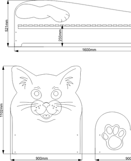 Artplast Detská posteľ MAČKA Prevedenie: mačka small