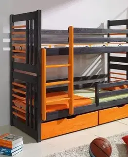 ArtBed Detská poschodová posteľ ROLAND Prevedenie: Morenie - Farba