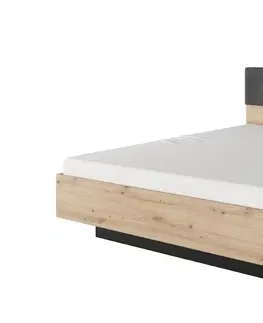 ArtLas Manželská posteľ SEAL Prevedenie: Manželská posteľ s dreveným roštom bez matraca