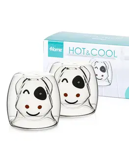 4Home Termo pohár Hot&Cool Happy Cow 210 ml, 2 ks