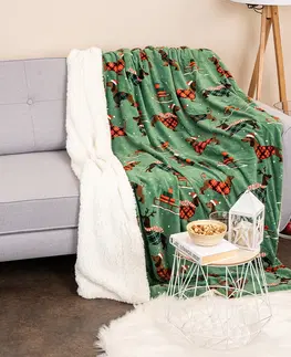 4Home Vianočná baránková deka Woof, 150 x 200 cm