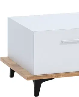 WIP Konferenčný stolík BOX-03 Farba: craft tobaco / biela / čierna 