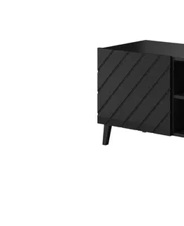 ArtCam TV stolík ABETO 150 Farba: čierna / čierny lesk