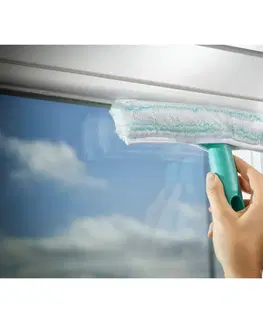 Leifheit 51016 Vysávač na okná Window Cleaner s mopom a 43 cm tyčou + Sacie hubica 17 cm čierna