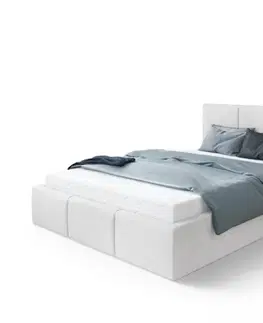 FDM Čalúnená manželská posteľ FRESIA | 180 x 200 cm Farba: Biela