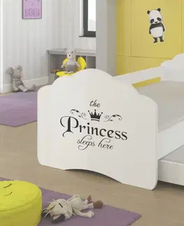 ArtAdrk Detská posteľ CASIMO II | s prístelkou a zábranou Prevedenie: Biela