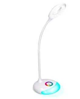 Solight LED stolná nabíjacia lampička, biela