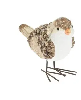 Dekoračný vtáčik Winterly, 14,5 x 8,5 x 11 cm