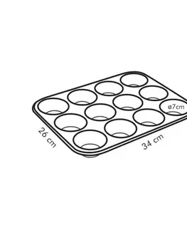 TESCOMA forma 12 muffinov DELÍCIA 34x26 cm 