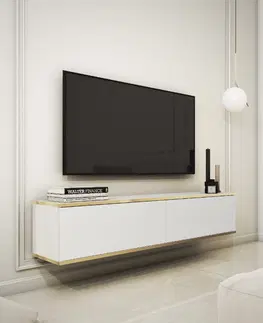 ArtPS TV stolík BIJOU 135 | závesný Farba: Čierna