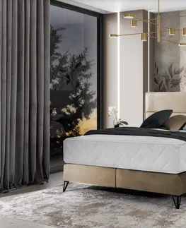 ArtElta Manželská posteľ SAFIRO Boxspring | 180 x 200 cm Farba: Nube 33