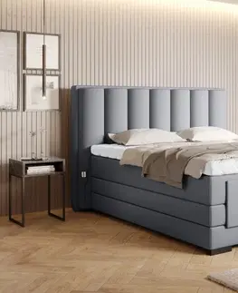 ArtElta Manželská posteľ VEROS Boxspring | elektrická polohovateľná 180 x 200 cm Farba: Flores 22